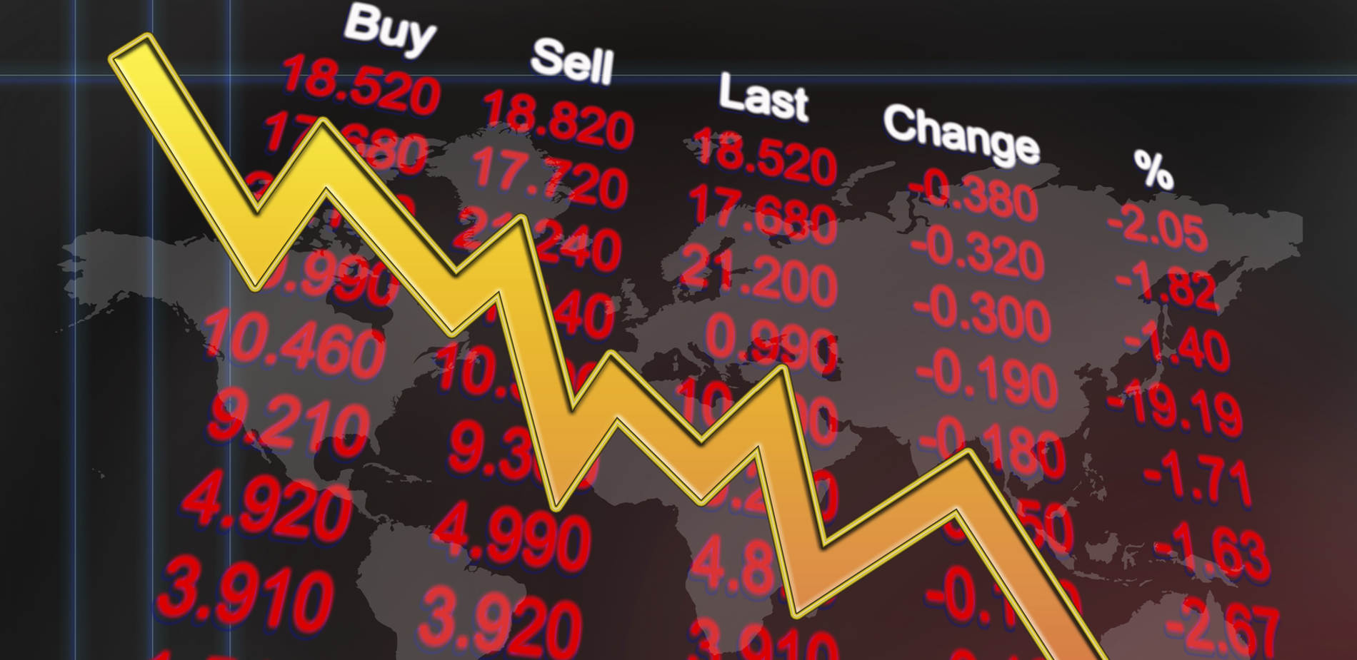 stock market crash records