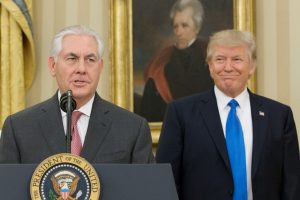 Rex Tillerson with Donald Trump